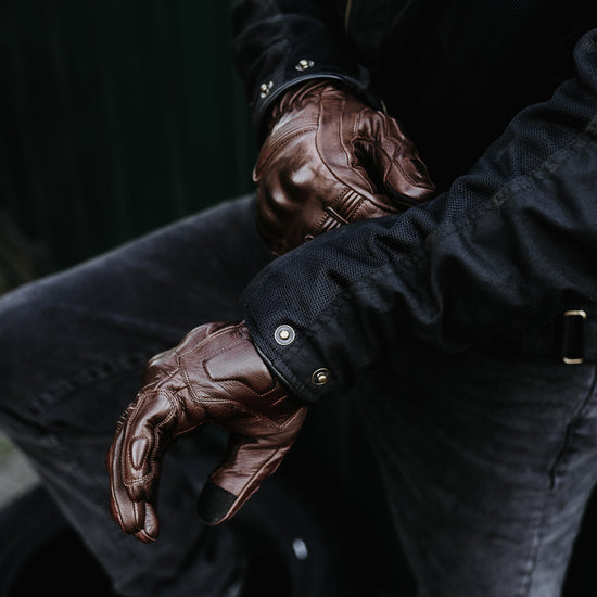mens brown leather dress gloves Men's Genuine Leather Gloves Cognac / XL