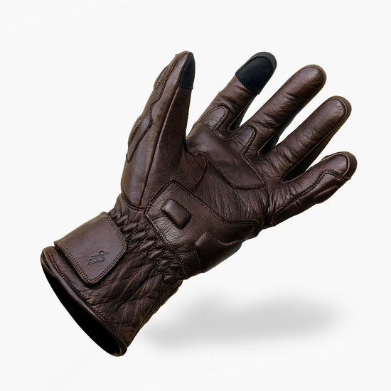 Full Gauntlet Motorcycle Gloves Brown | Indie Ridge Full Gauntlet Motorcycle Gloves Brown | Indie Ridge