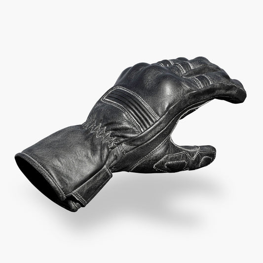 Full Gauntlet Motorcycle Gloves • Black