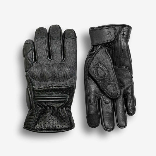 Black on Black - Motorcycle Gloves