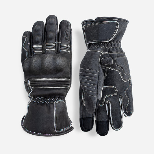 Full Gauntlet Motorcycle Gloves • Black